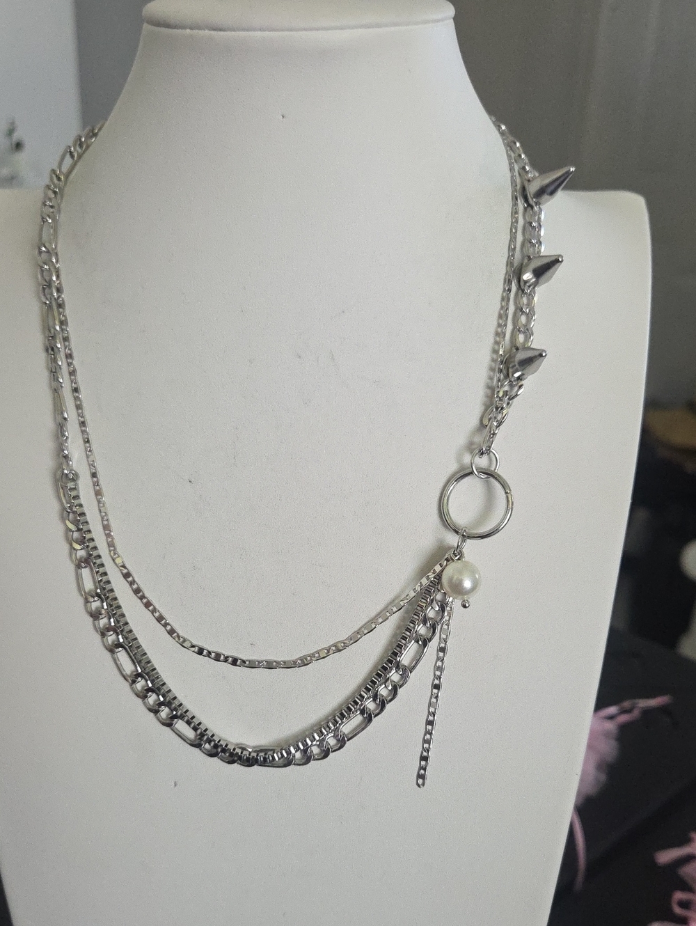 Paparazzi Refined Punk White Necklace NWT